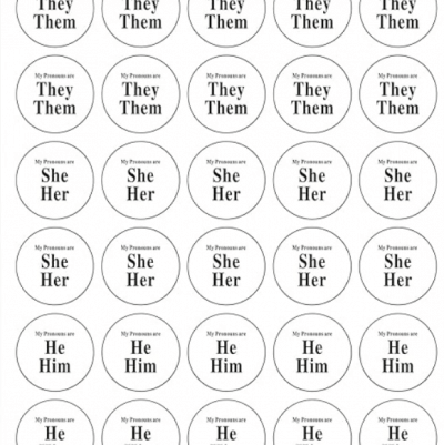 Practicing Hospitality: pronouns for our name tags