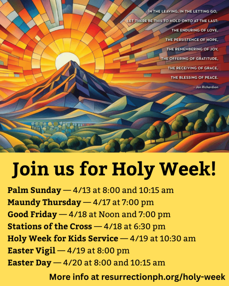 Holy Week is here!